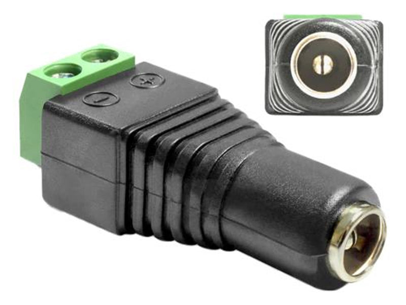 DeLOCK Adapter DC 2.1 x 5.5 mm female  Terminal Block