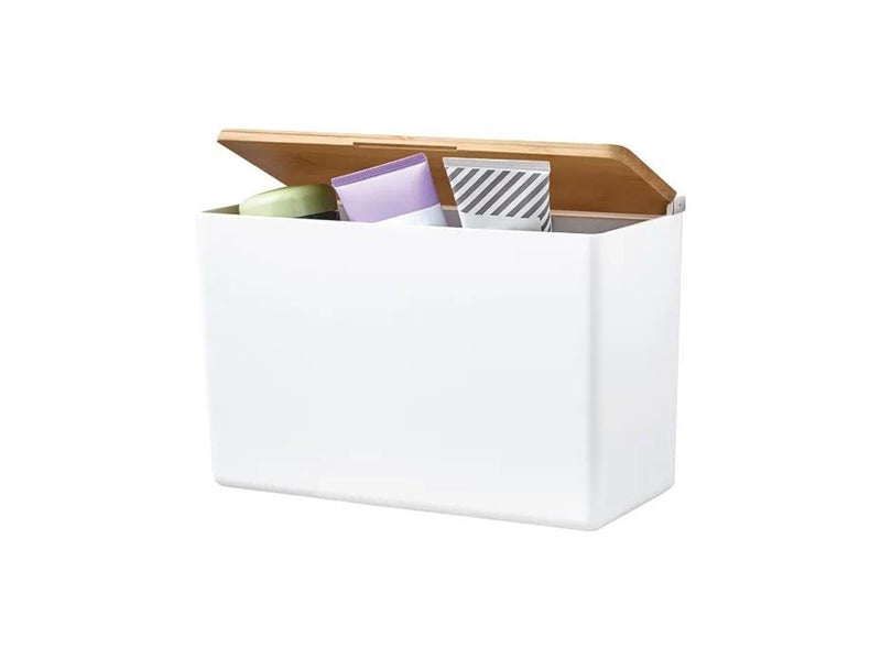 tesa Baboo Storage Box XL Self-adhesive Bamboo And High-quality Plastic