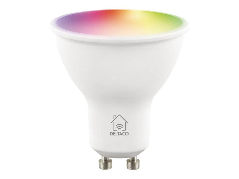 Deltaco LED-Lampe SMART HOME - LED spot light bulb - GU10 - 5 W - RGB/warm white/cold white light - 2700-6500 K (pack of 3) GU10