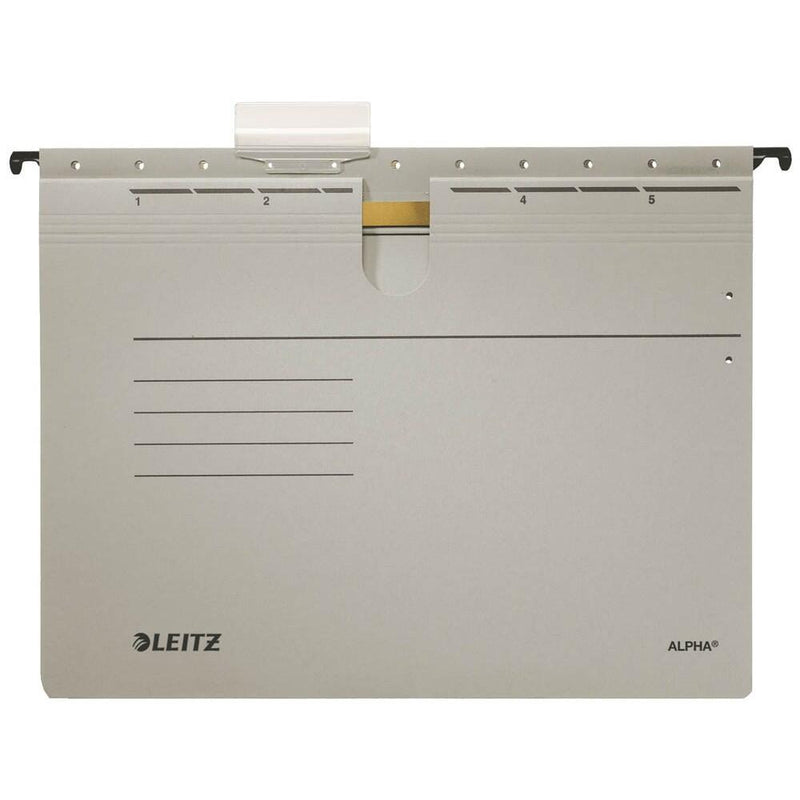 LEITZ Hängehefter ALPHA 1984 grau - 5 Stück