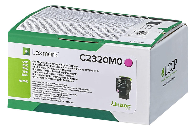 Lexmark Original Toner - magenta (C2320M0) für C2325dw, C2425dw, C2535dw, MC2325adw, MC2425adw, MC2535adwe