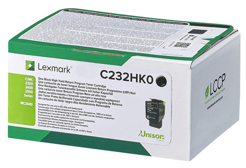 Lexmark Original Toner - schwarz (C232HK0) für C2325dw, C2425dw, C2535dw, MC2325adw, MC2425adw, MC2535adwe