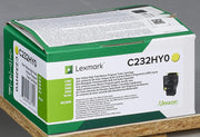 Lexmark Original Toner - gelb (C232HY0) für C2325dw, C2425dw, C2535dw, MC2325adw, C2425dw, MC2535adwe