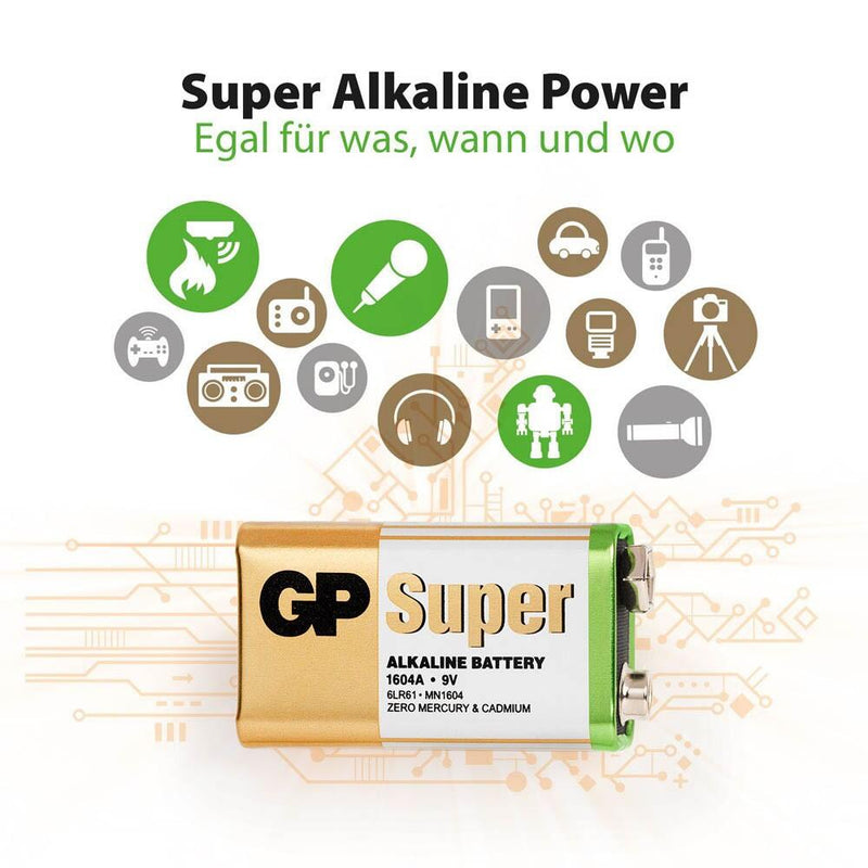 GP Batterie SUPER E-Block - 9,0 V