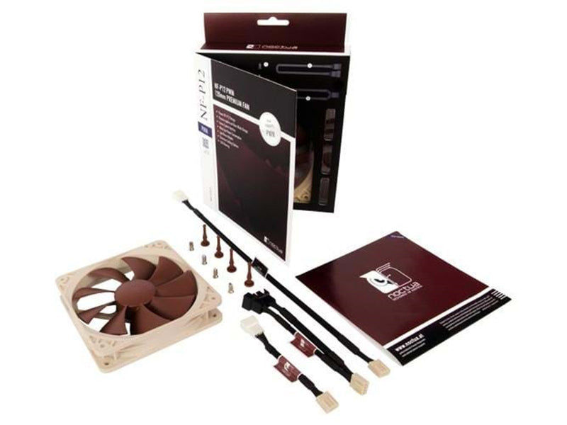 Noctua NF-P12 PWM - Gehäuselüfter - 120mm - Braun - 19 dBA