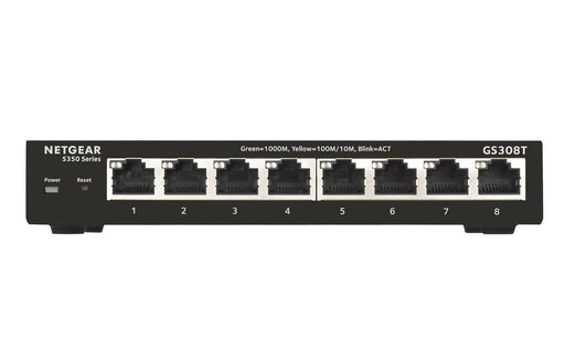 Netgear GS308T 8-Port Gigabit Ethernet Smart Managed Pro Switch