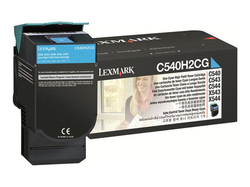 Lexmark Original Toner Standard Variante - C54x cyan 2000 Seiten (C540H2CG)
