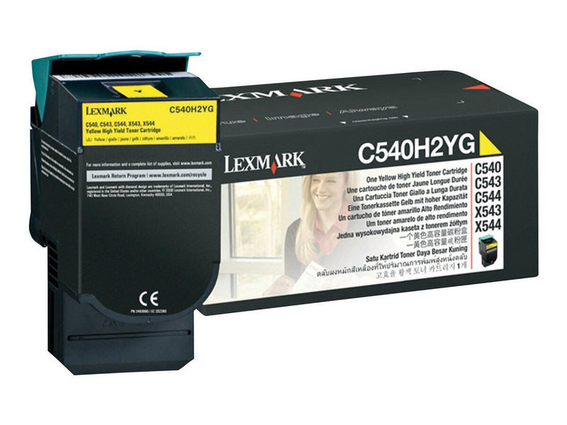 Lexmark Original Toner Standard Variante - C54x gelb 2.000 Seiten (C540H2YG)
