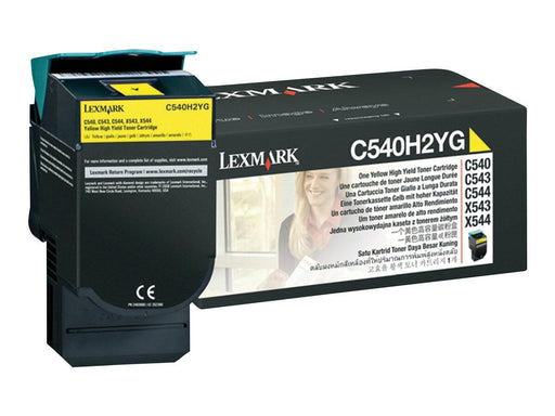 Lexmark Original Toner Standard Variante - C54x gelb 2.000 Seiten (C540H2YG)