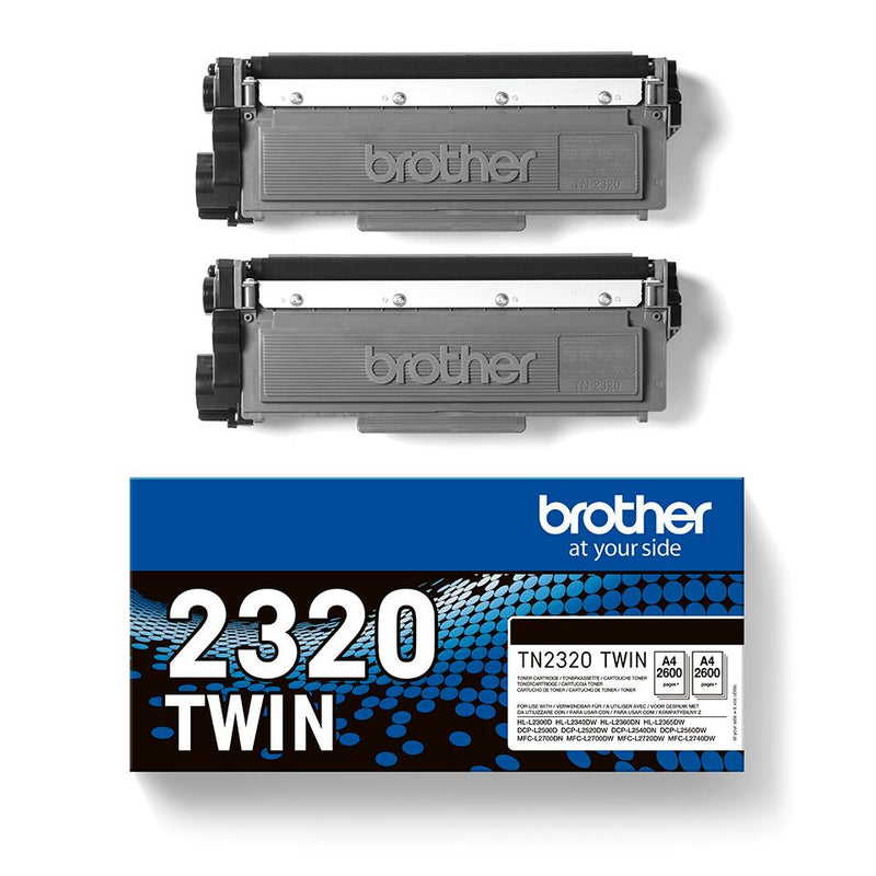 Brother Original TN2320 TWIN - Toner - schwarz (TN2320TWIN)
