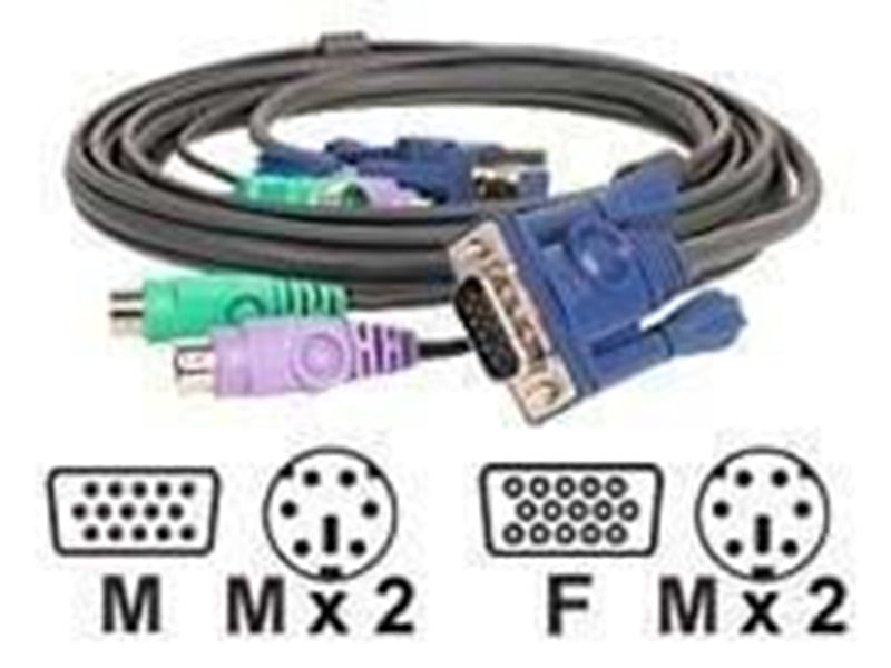 IOGEAR Micro-Lite 3.0Mtr. KVM Cab