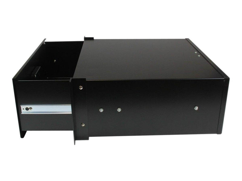 StarTech.com 4U Schwarz Stahl Storage Drawer für 19in Racks und Cabinets - Rack-Drawer für Storage