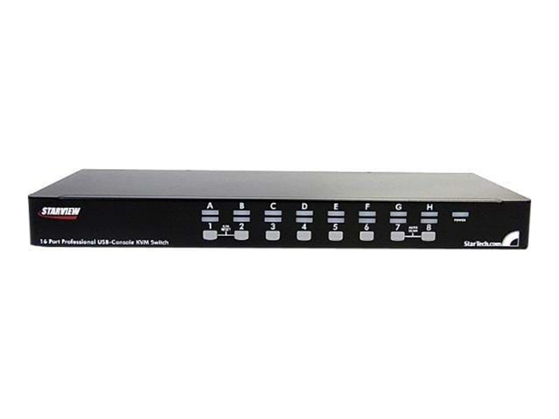 StarTech.com 16 Port 1U Rackmount USB KVM Switch Kit mit OSD und Kabel - KVM Switch - 16 Anschlüsse