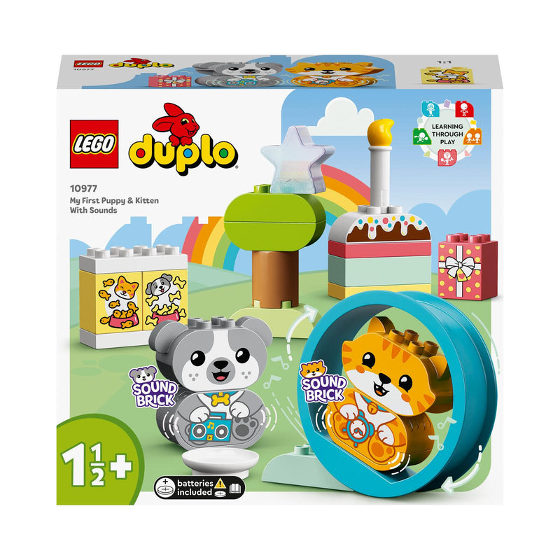 LEGO® DUPLO Mein erstes Hündchen & Kätzchen - mit Ton 10977