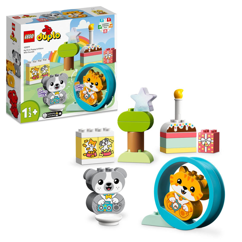 LEGO® DUPLO Mein erstes Hündchen & Kätzchen - mit Ton 10977