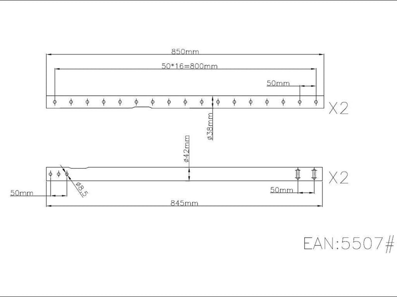 Multibrackets M 3000mm Extension Pipe