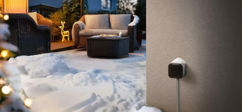 Eve 10ECM8351 Energy Outdoor Smarte Außensteckdose mit Verbrauchsmessung