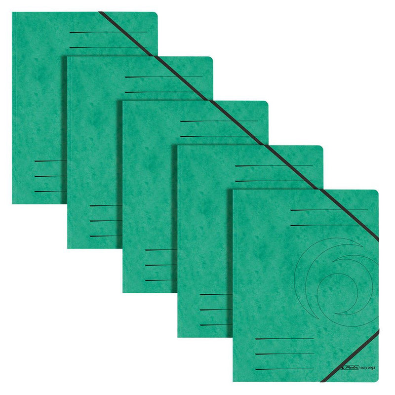 herlitz Eckspanner easy orga DIN A4 grün - 5 Stück