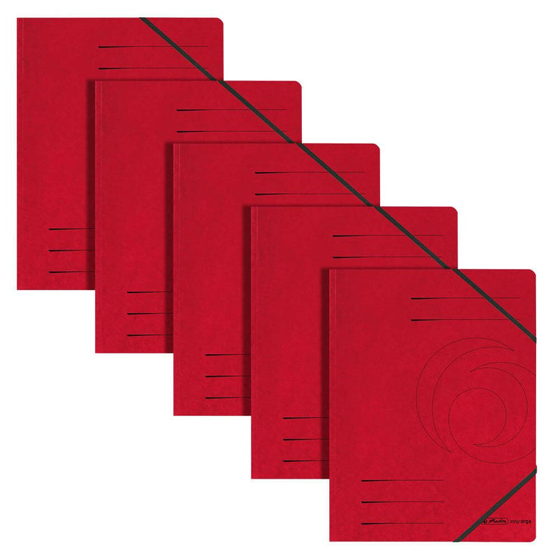 herlitz Eckspanner easy orga DIN A4 rot - 5 Stück