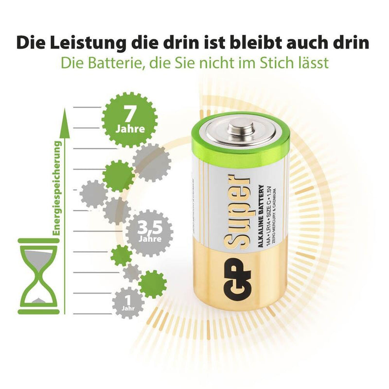 GP Batterien SUPER Baby C 1,5 V - 4 Stück