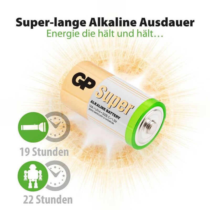 GP Batterien SUPER Baby C 1,5 V - 4 Stück
