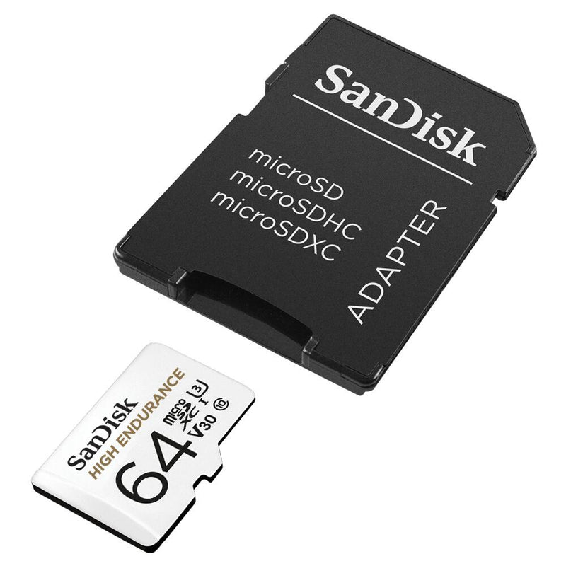 SanDisk High Endurance microSDXC Speicherkarte 64GB + SD Adapter