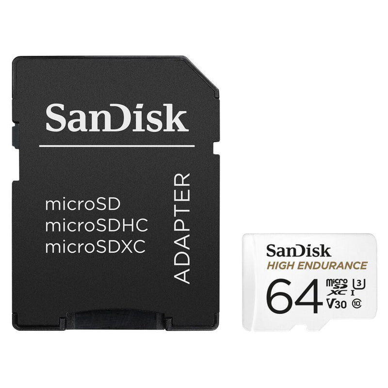 SanDisk High Endurance microSDXC Speicherkarte 64GB + SD Adapter