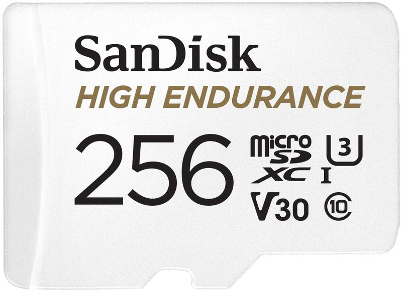 SanDisk High Endurance microSDXC Speicherkarte 256GB + SD Adapter