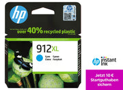 HP Original 912XL Druckerpatrone - cyan (3YL81AE)