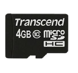 Transcend TS4GUSDC10 Speicherkarte 4 GB