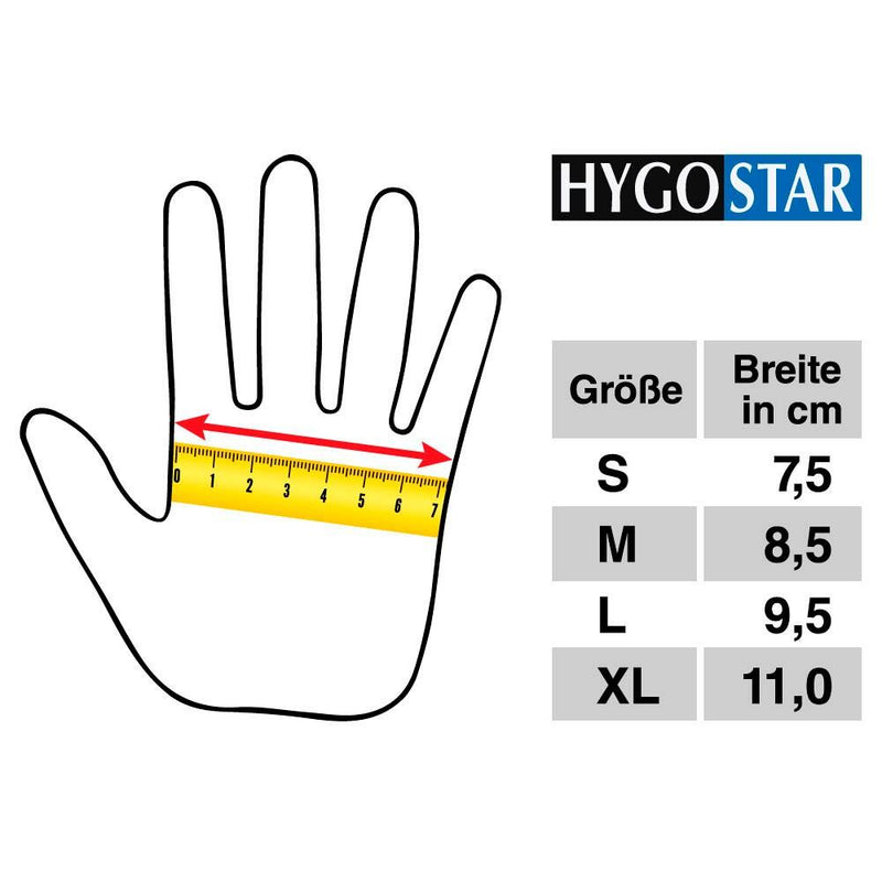 HYGOSTAR unisex Einmalhandschuhe IDEAL transparent Größe XL - 100 Stück