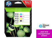 HP Original 912XL Druckerpatronen - 4er Multipack (3YP34AE)