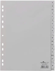 DURABLE A-Z Ordnerregister A4 - 20-teilig - grau