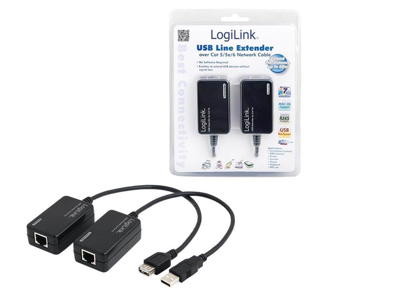 LogiLink UA0021D USB Line Extender over Cat 5/5e/6