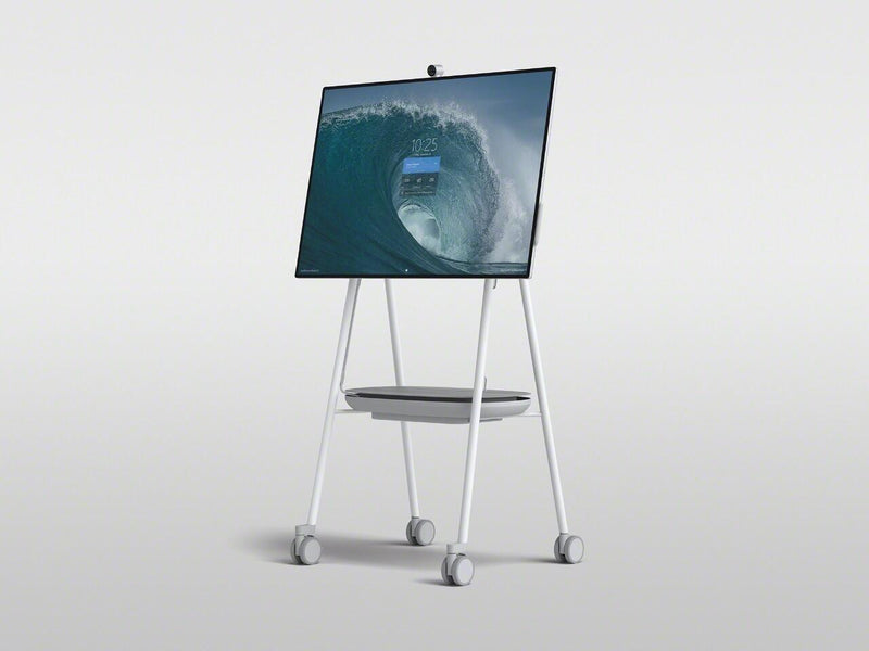 Steelcase Wagen für interaktives flaches Paneel Grau, Arctic White, Pewter für Microsoft Surface Hub 2S/3
