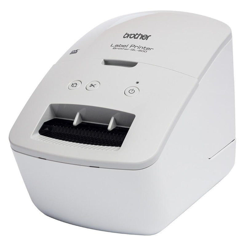 Brother QL-600G Professioneller Etikettendrucker für Einzel- und Endlosetiketten (Grau)