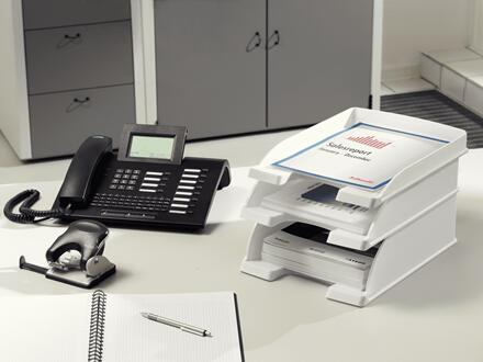 LEITZ Plus Briefablage DIN A4 Kunststoff - klar