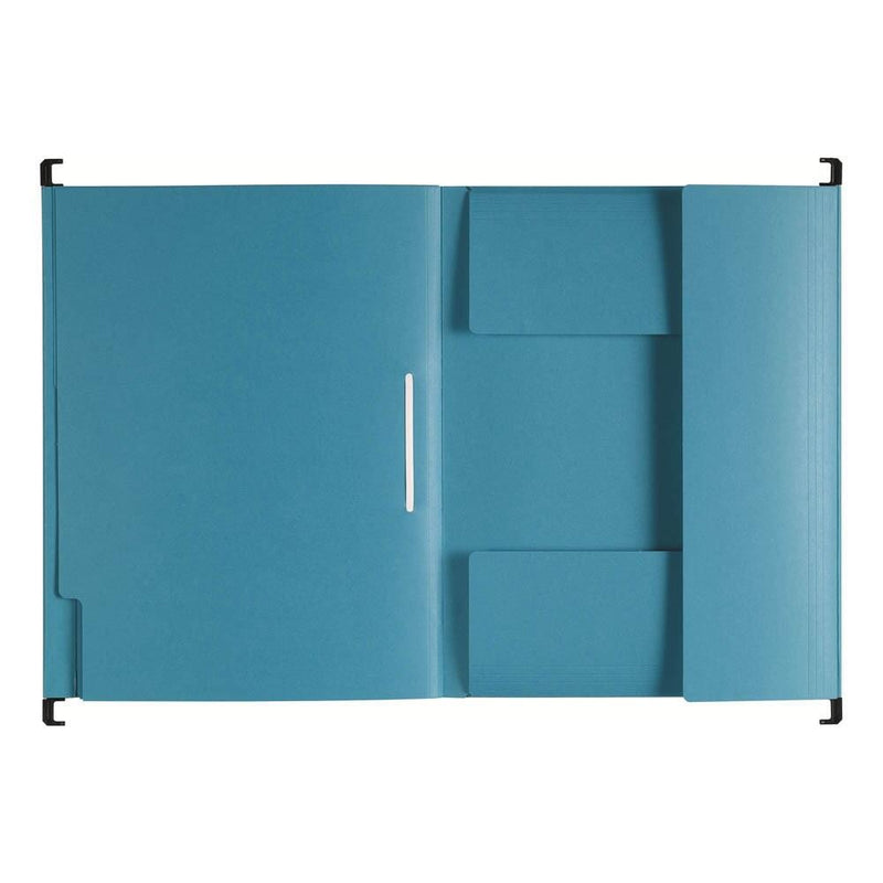 Pagna - Hängeregister - 4 Fächer - mit Register - Blau