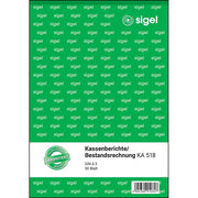 sigel Kassenbericht/Bestandsrechnung Formularbuch