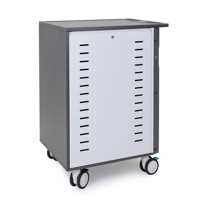 Ergotron ZIP40 Lade- und Managementwagen für 40 Tablets oder 30 Notebooks mit patentierter PowerShuttle Technologie