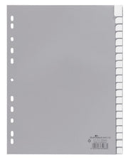DURABLE Ordnerregister Vollformat A-Z grau 20-teilig - 1 Satz