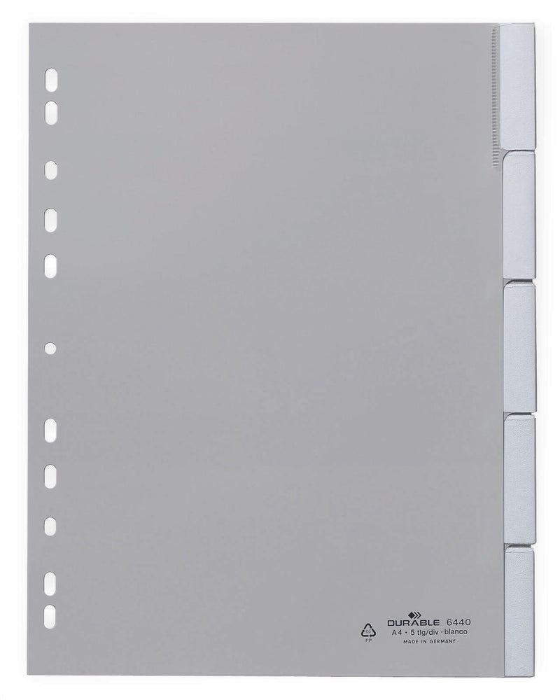 DURABLE Ordnerregister Vollformat 1-5 DIN A4