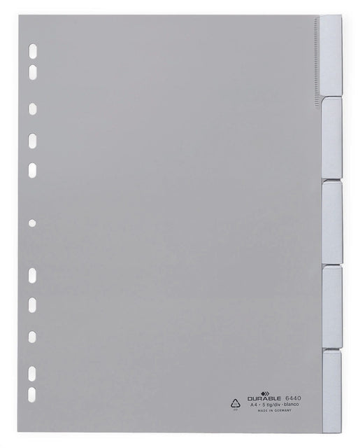 DURABLE Ordnerregister Vollformat 1-5 DIN A4