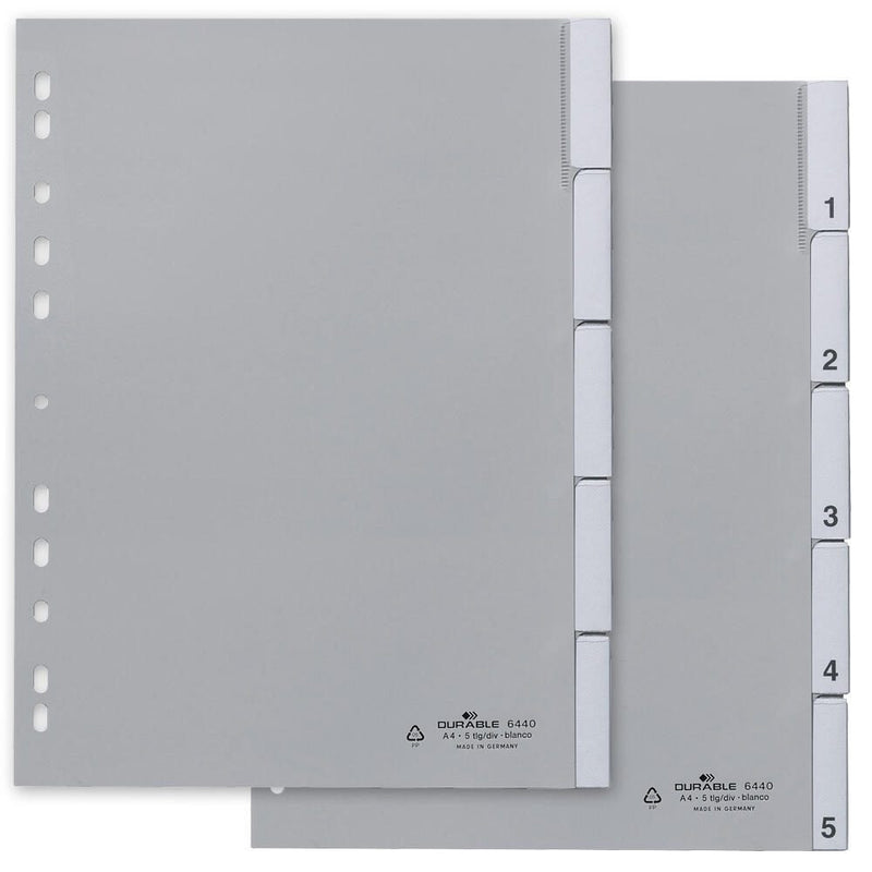 DURABLE Ordnerregister Vollformat 1-5 DIN A4
