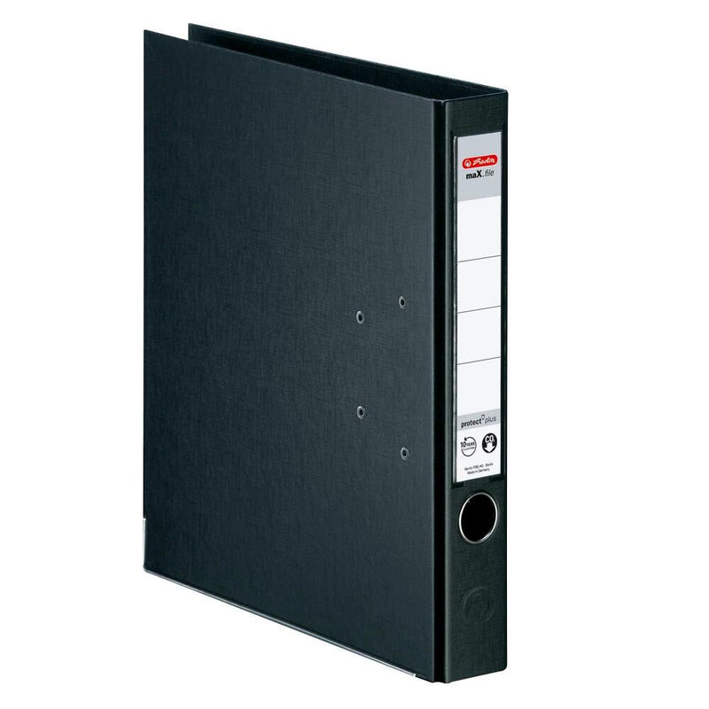 herlitz maX.file protect plus Ordner Kunststoff 5,0 cm DIN A4 - schwarz