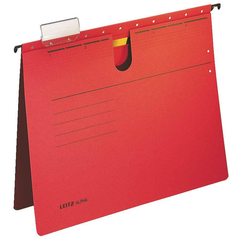 LEITZ Hängehefter ALPHA 1984 rot - 5 Stück