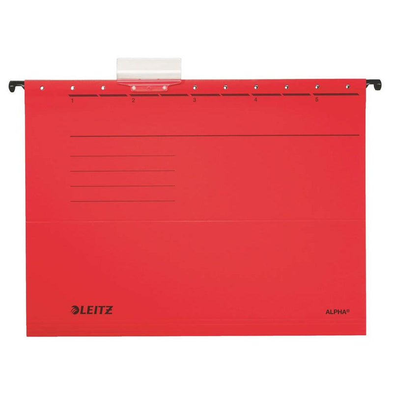 LEITZ Hängemappen ALPHA 1985 rot - 5 Stück