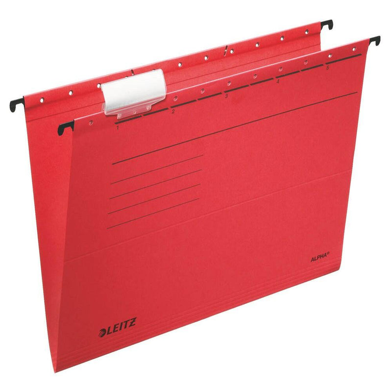 LEITZ Hängemappen ALPHA 1985 rot - 5 Stück