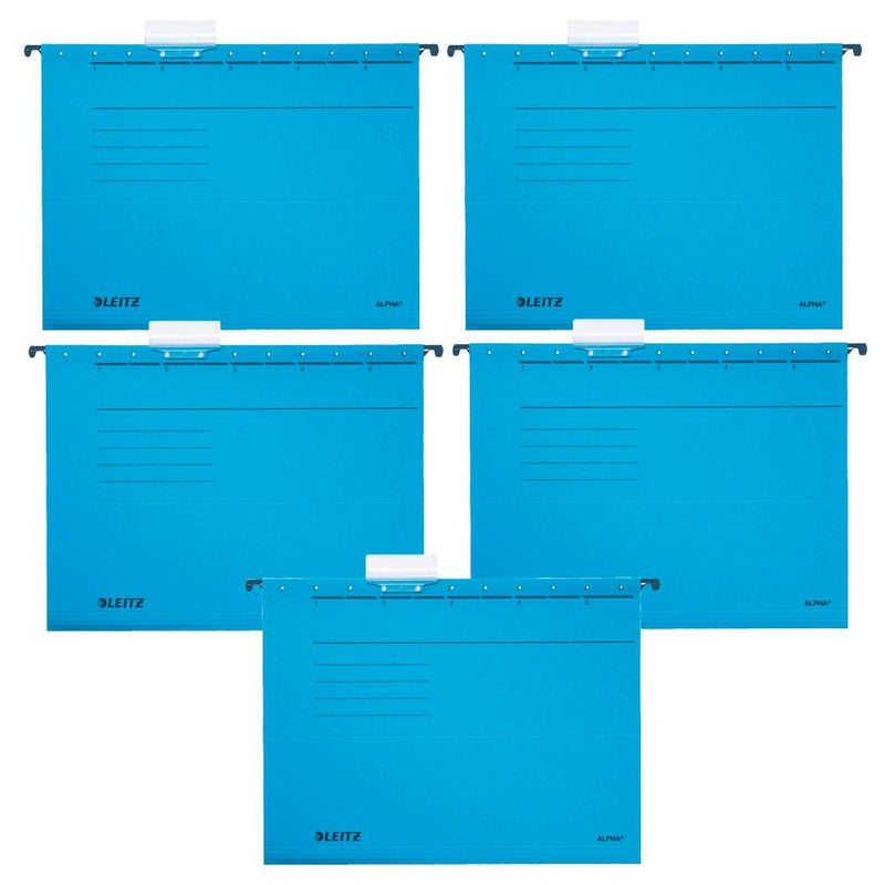LEITZ Hängemappe ALPHA 1985 blau - 5 Stück