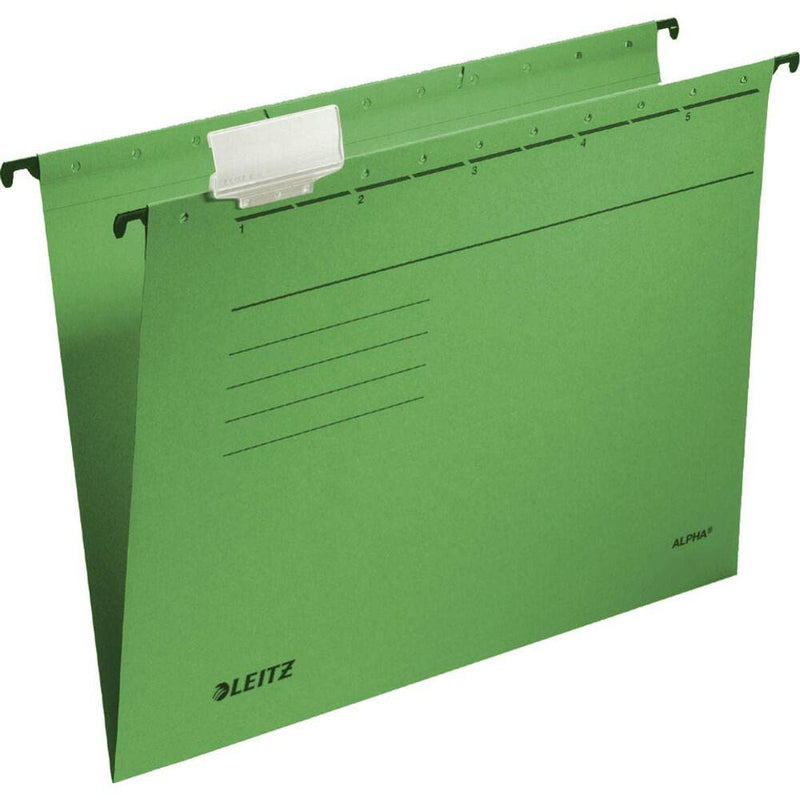 LEITZ Hängemappen ALPHA 1985 grün - 5 Stück